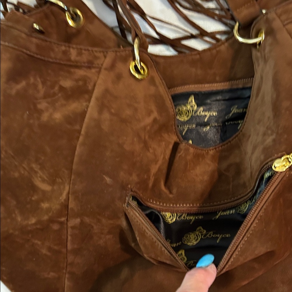 Joan Boyce Brown Fringe Shoulder Bag - Picture 7 of 7